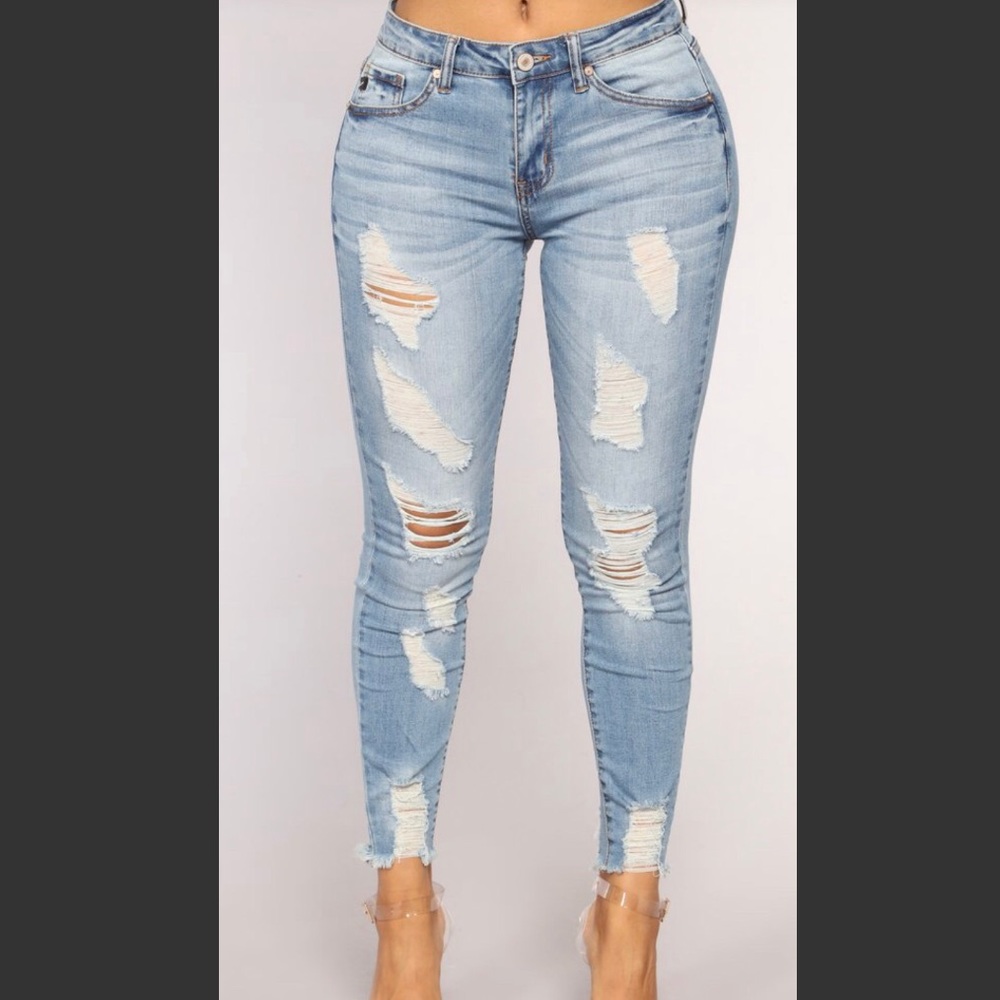 Brand New Fashion Nova Ripped Skinny Jeans